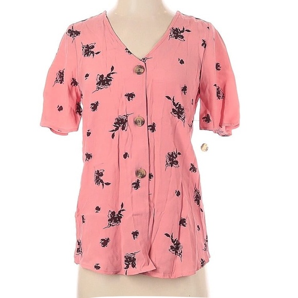 Something Navy Tops - Button Down Blouse